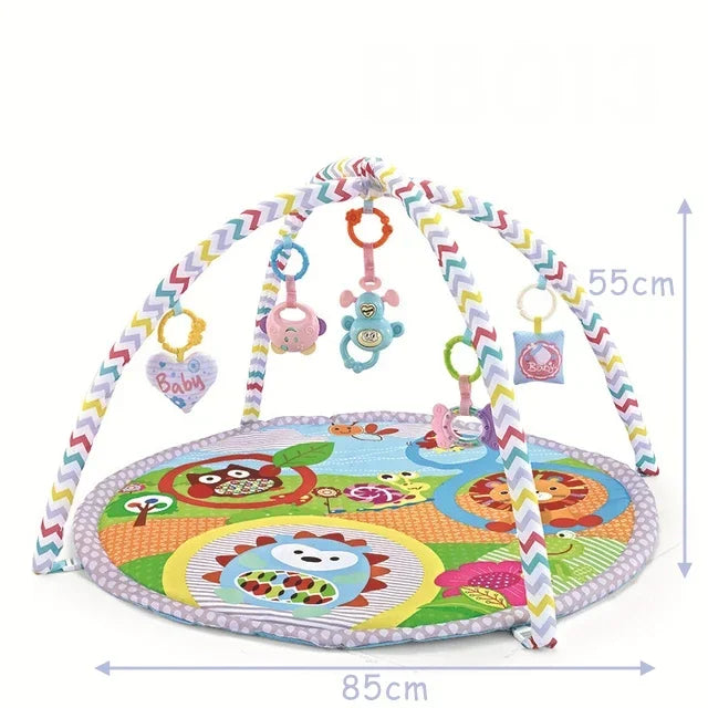 Baby Fitness Frame Crawling Blanket Infant Fence Crawling Mat with Cloth Book Infant Rug Enlightenment Toys Game Mat Kids Gift