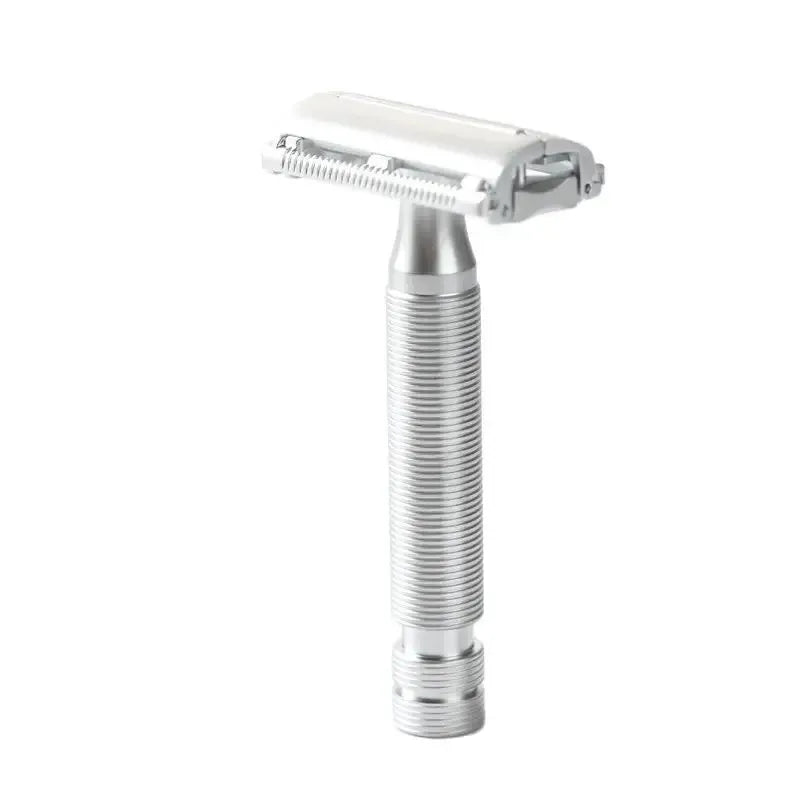 2026 Yaqi Monarch Safety Razor Matte Chrome Color Men's Shaving Razor Double Edge Manual Vintage Shaving Tool