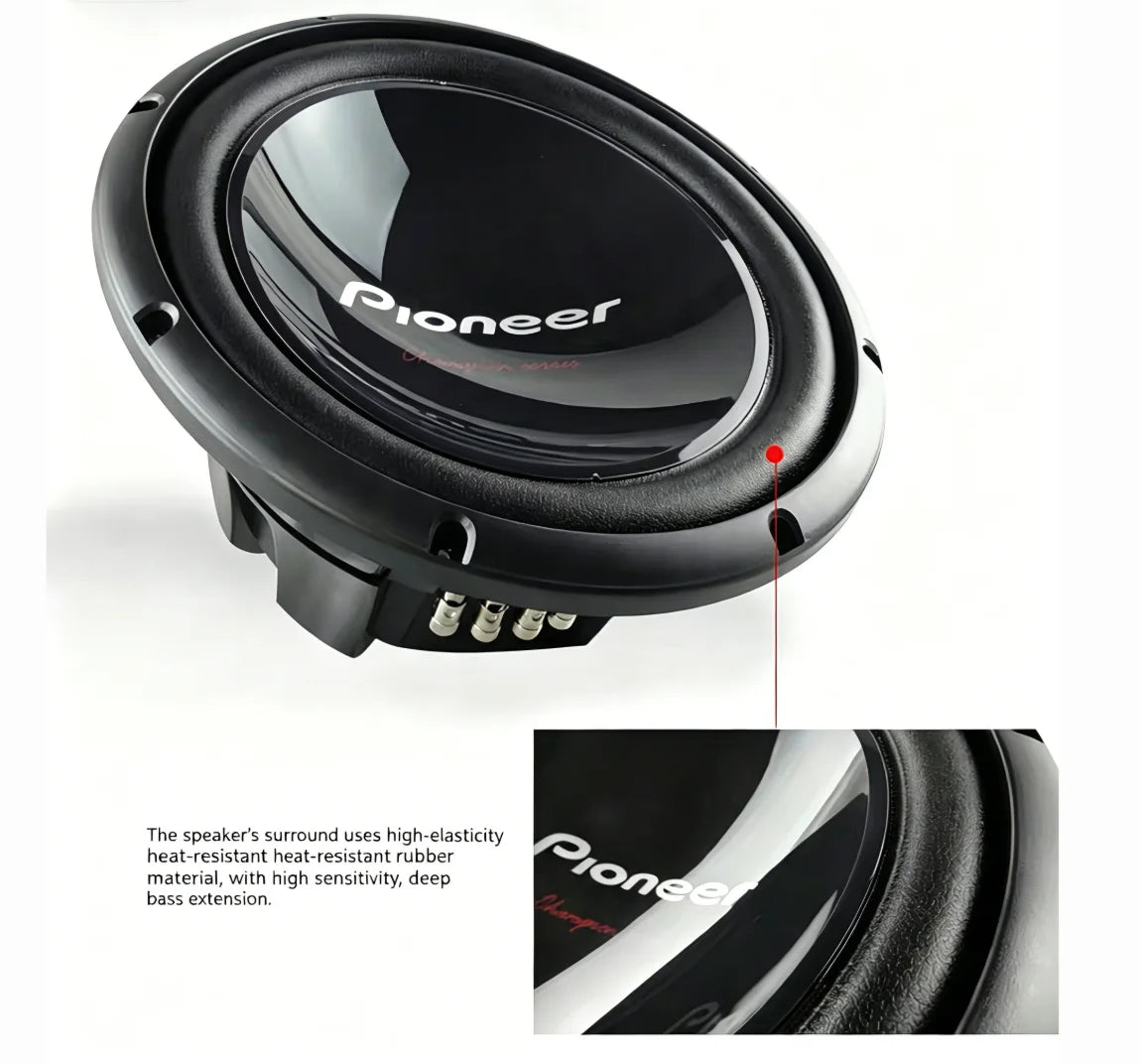 Pioneer TS-W309D4 12" Car Subwoofer 1400W Peak 400W RMS Dual 4 Ohm Voice Coil Powerful Bass Car Audio Speaker