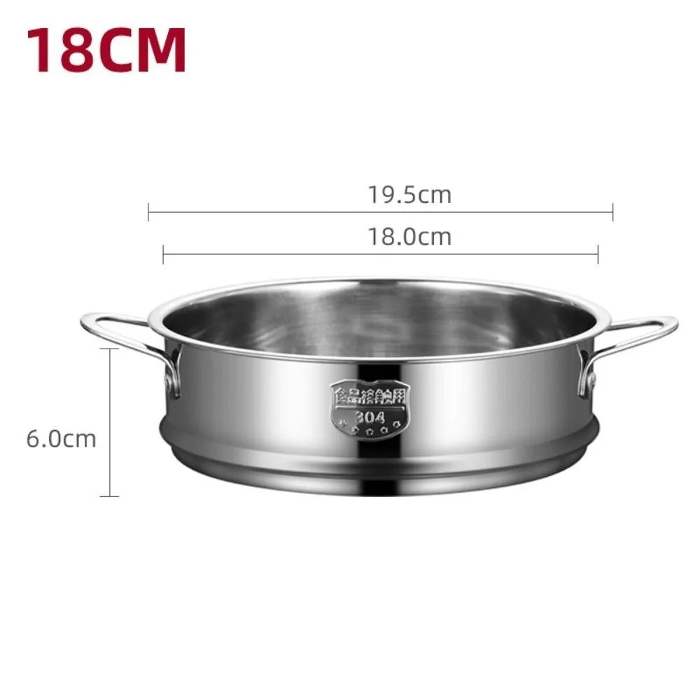 New 304 Stainless Steel Steamer Basket Thickened 16-32cm Food Steam Rack Generic Safe Material Drain Basket Home Cooking