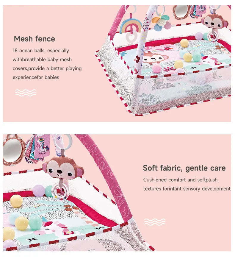 Baby Enlightenment Game Mat Crawling Blanket Early Education Activity Gym Toy Multifunctional Fence Pad Sports Fitness Frame Toy