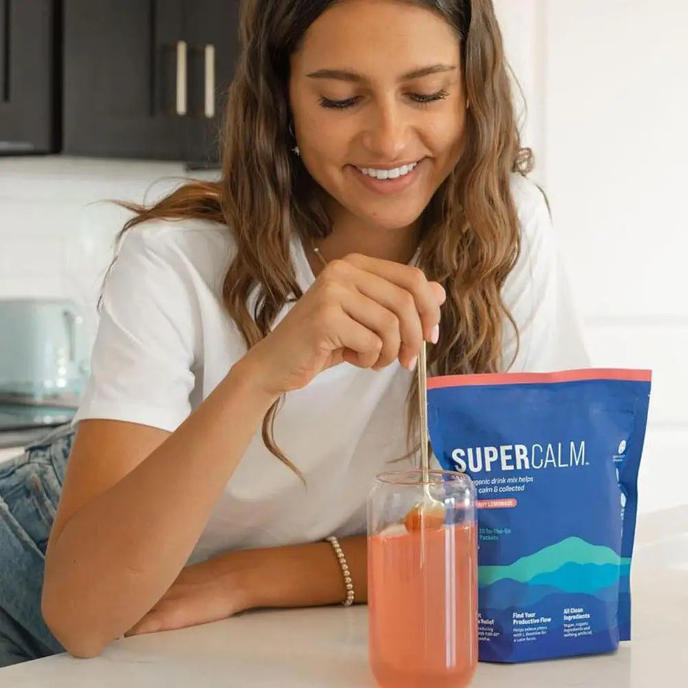 BIYDOE 4Pack/Set 20PCS/PACK Powdered Drink Boost Mood Balanced Immune System Helps Relieve Stress Anxiety Makes You Feel Relaxed