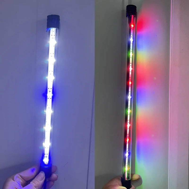 Fish Tank Light Underwater Lighting Submersible Lamp Plant Grow Lamp 110V 17-47CM USB Plug Aquarium Light LED Waterproof