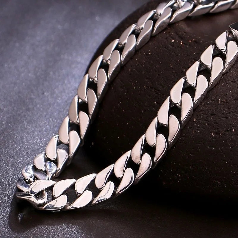 925 Silver Chains Original Certified Cuban Chain Authentic 925 Silver Necklace