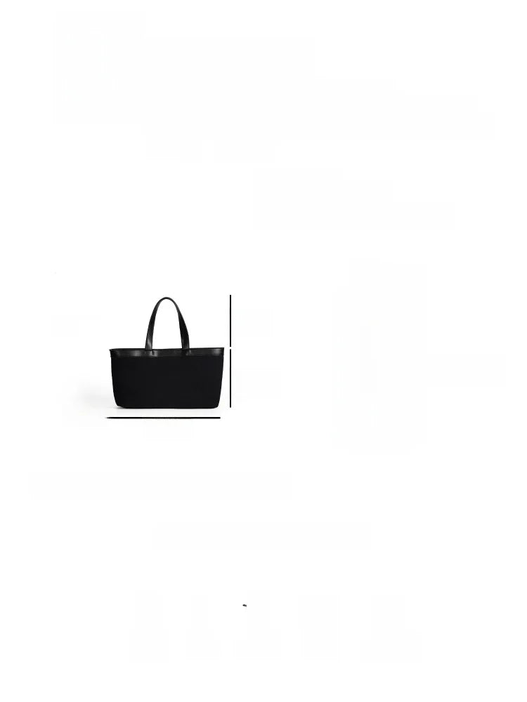 PEPPIHOME Women's Canvas Tote Bag Commuter Handbag Single Shoulder Bag Korean Style Summer New Arrival Soft PU Leather