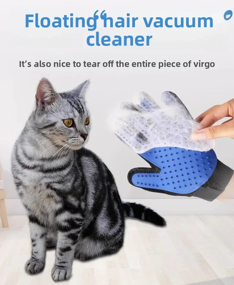 Pet Hair Glove Comb Pet Dog Cat Grooming Cleaning Glove Deshedding Hair remover Massage Brush Animal Supplies Cat Accessoies