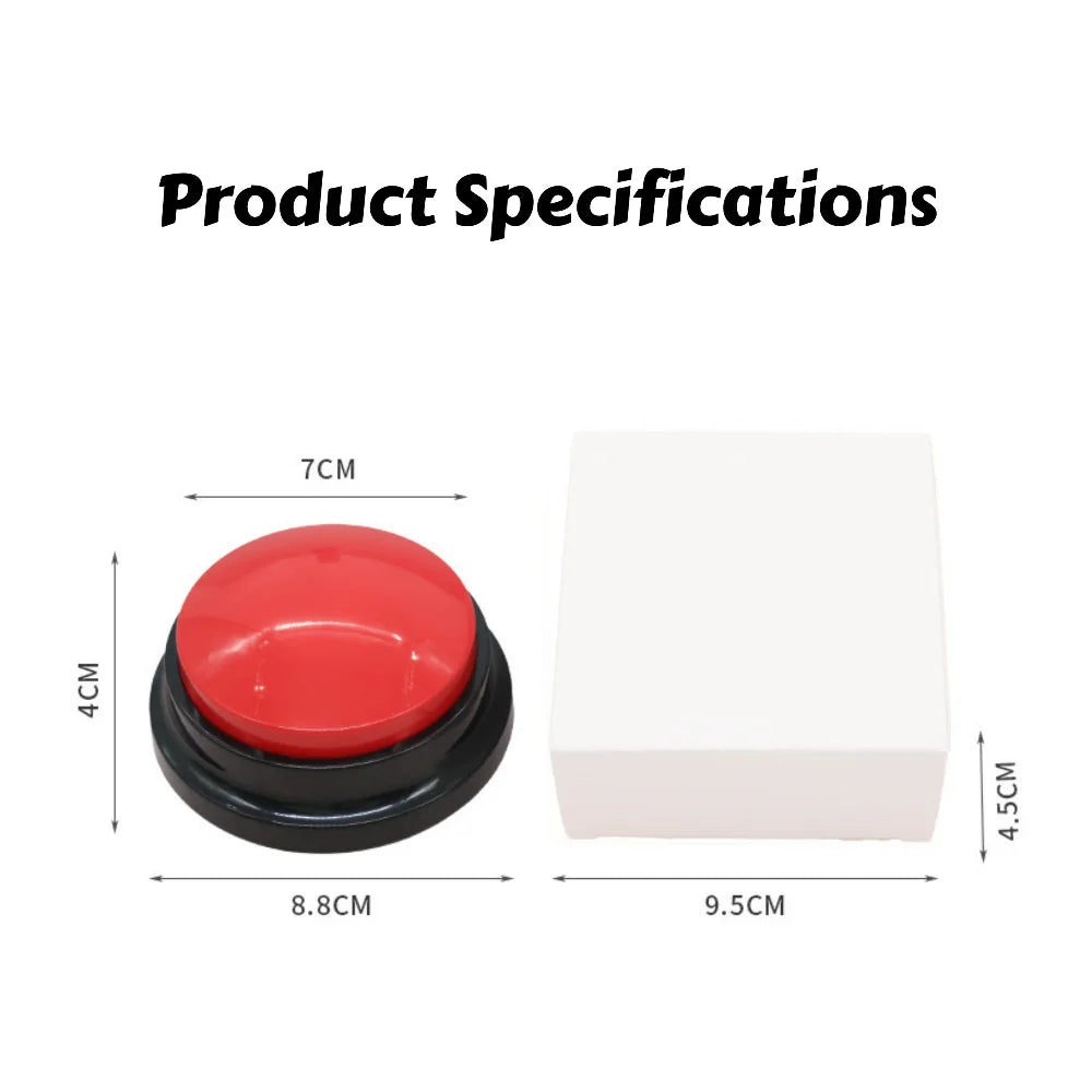 Talking Pet Communication Buttons: Recordable Sound Pad Training Tool for Dogs, Teach Your Pet To "Speak" with Voice Buttons