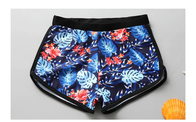 Girls Swimming Suit Children's Swimwear Three-Piece Set Quick Dry Sun Protection Large Size Polyester Fiber Student Girl