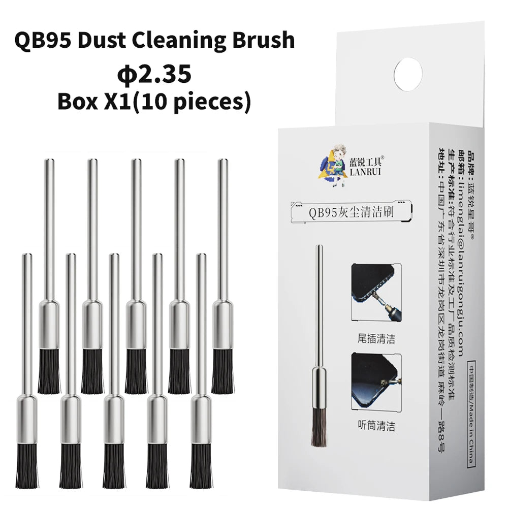 LANRUI QB95 Dust Cleaning Sticks 10PCS for Mobile Phone Repair Motherboard IC Pads Earpiece Speaker Cleaning Dust Removal Tool