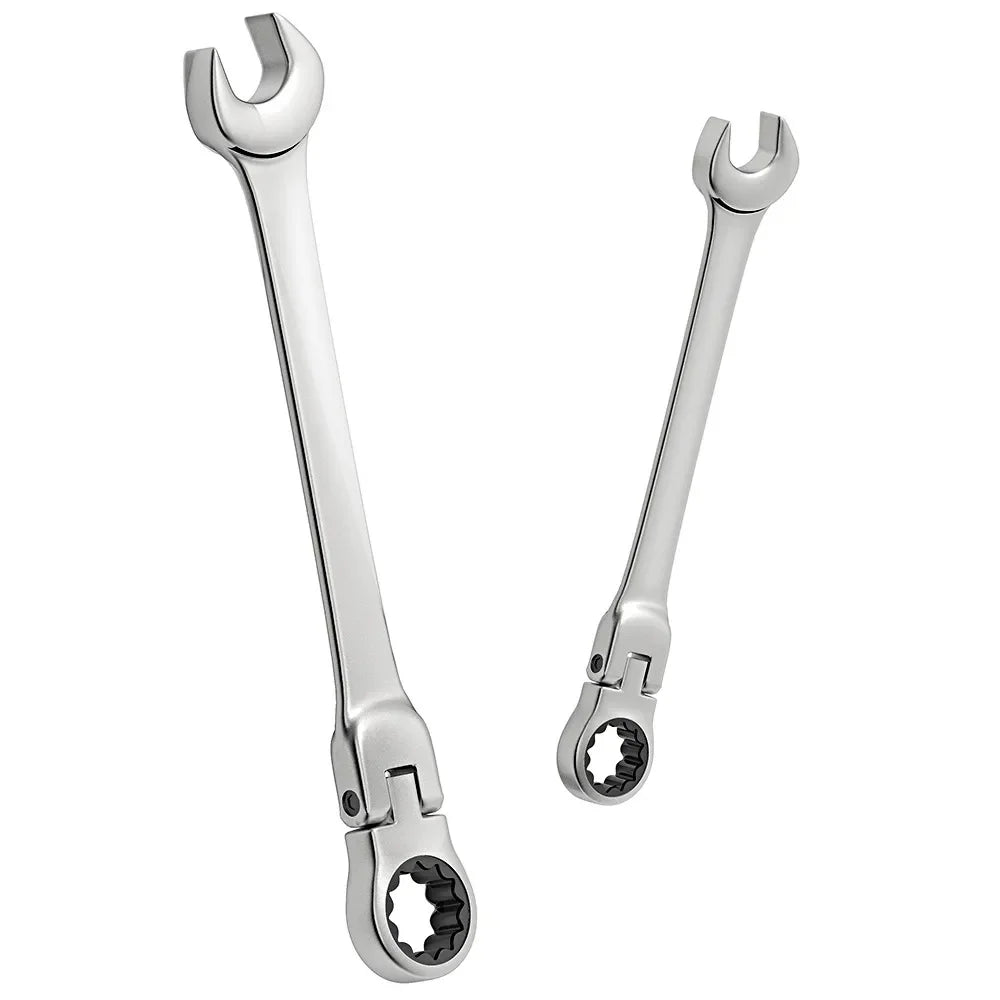 Flex-head Ratcheting Wrench Set,1Pcs Metric 6-24mm Chrome Vanadium Steel Universal Spanners for Car Repair Hand Tools