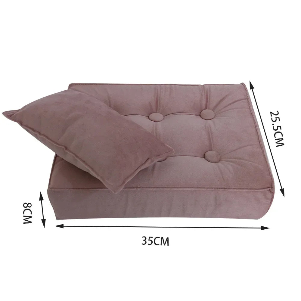 1pc Detachable Small Wooden Doll Bed Newborn Photography Props Studio Baby Photo Shooting Background Decorative Accessories