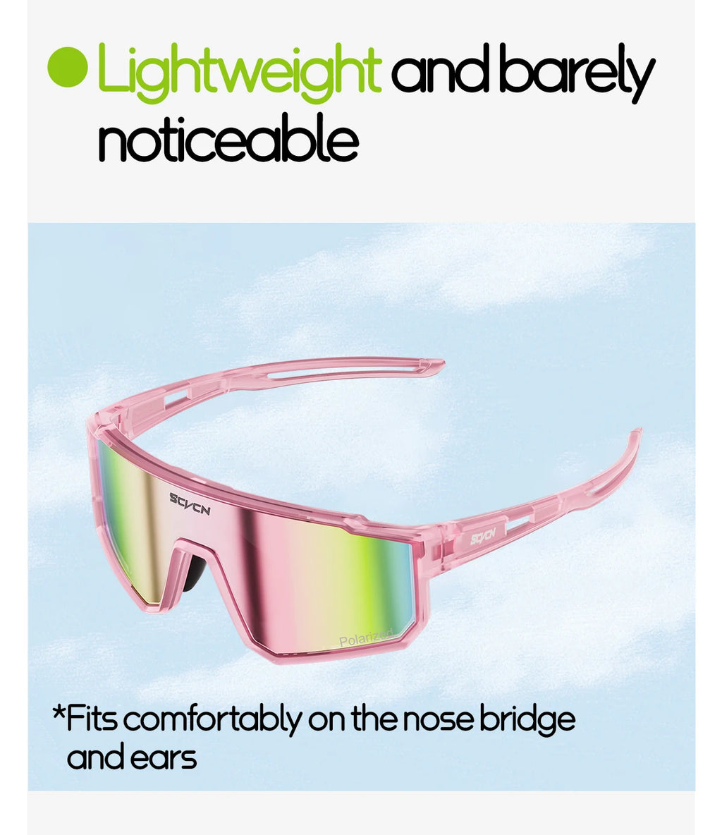 SCVCN New Photochromic Children Cycling Glasses Outdoor Sports Sunglasses Kids Road Bikes Cycling Eyewear UV400 Fashion Goggles