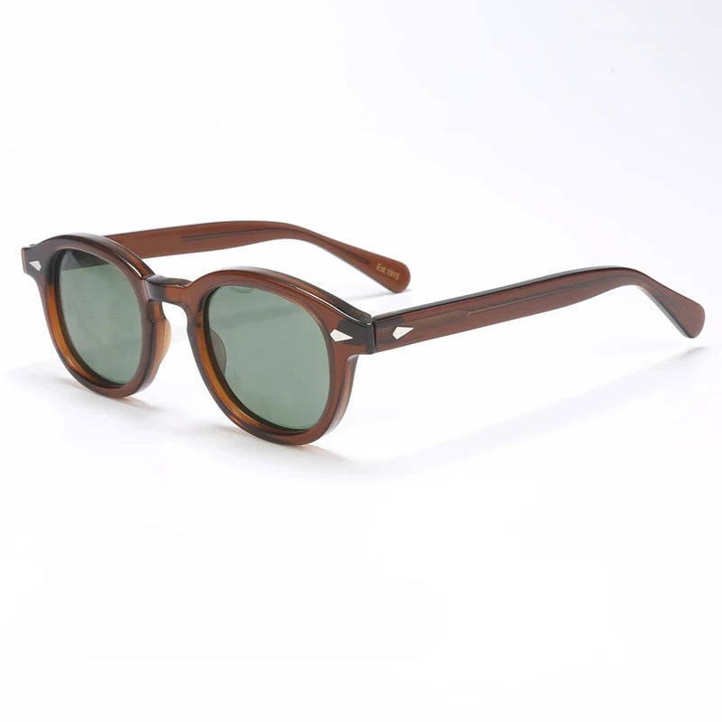 Polarized Sunglasses Men Brand Johnny Depp Sun Glasses Lens Woman Luxury Vintage Acetate Driver's Shade