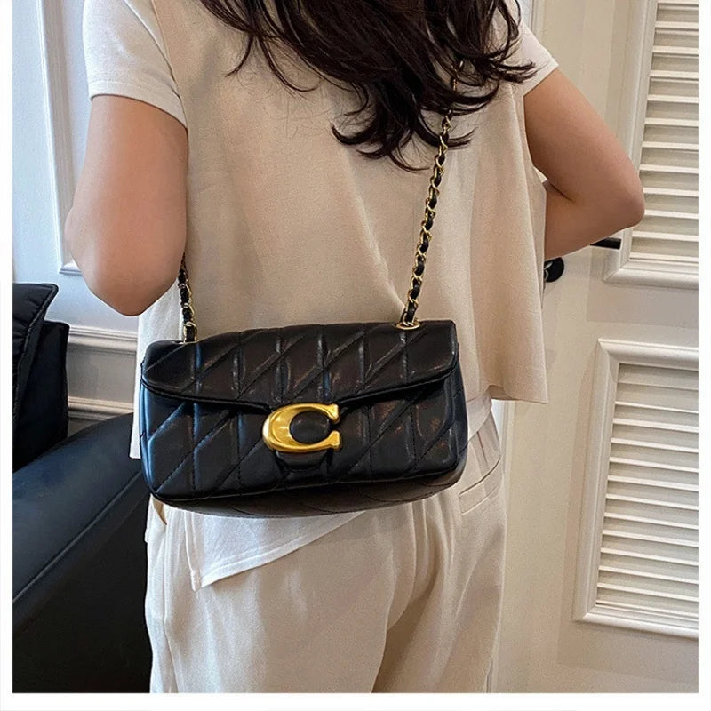 Advanced Chain Diamond Grid Bag, High-quality Women's Small Bag, Small Fragrant Style Crossbody Bag, New Bag, Shoulder Bag