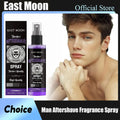 East Moon Sandalwood Aftershave Nourish Oil Spray Deep Moisturizing Hydrate Groomed Repair Dry Soothing Damaged Beard Care Serum