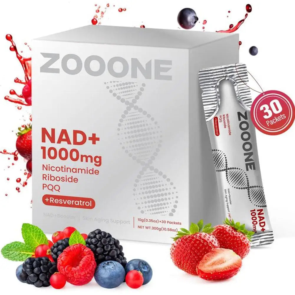 30pcs NAD+ Berry Flavor Supplement Nicotinamide Riboside PQQ For Energy Anti-Aging Lighten Skin Tone Boost NAD+