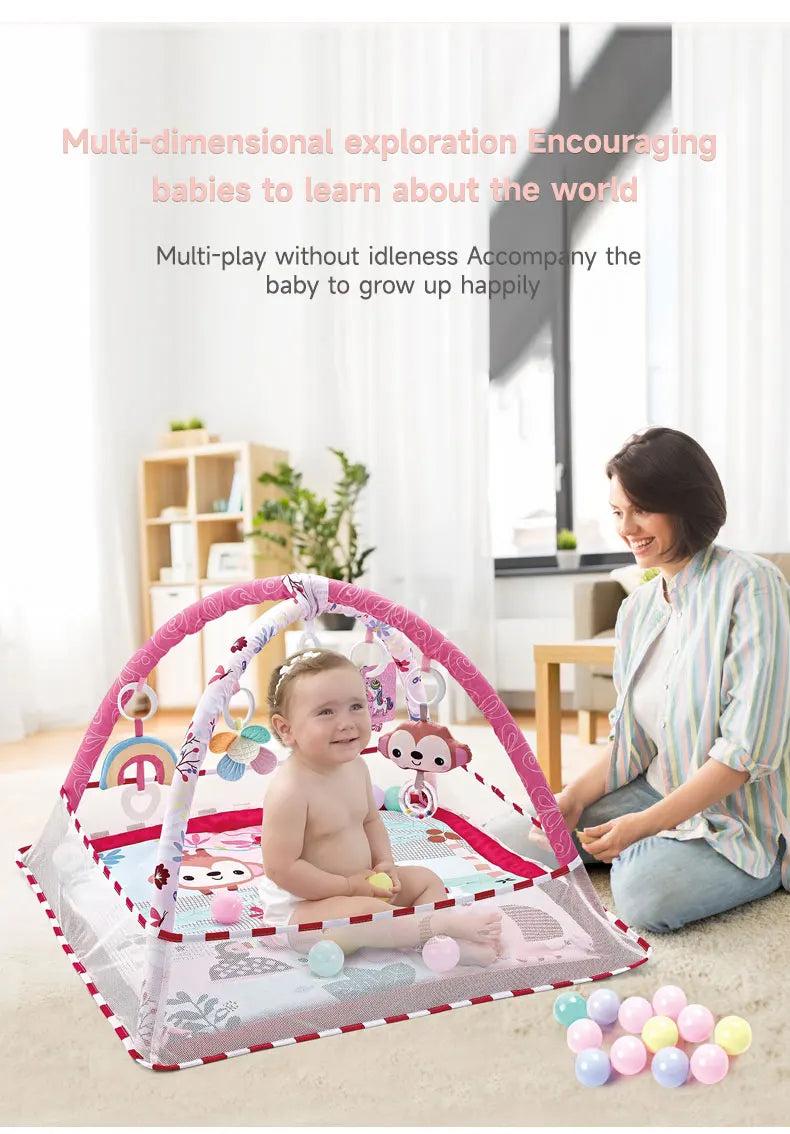 Baby Enlightenment Game Mat Crawling Blanket Early Education Activity Gym Toy Multifunctional Fence Pad Sports Fitness Frame Toy