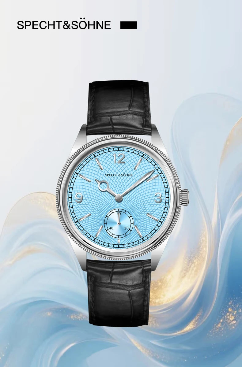 New Fashion Specht & Söhne 38.5MM Mechanical Watches For Men Seagull Movt Sapphire Crystal Business Watch Relogio Masculino
