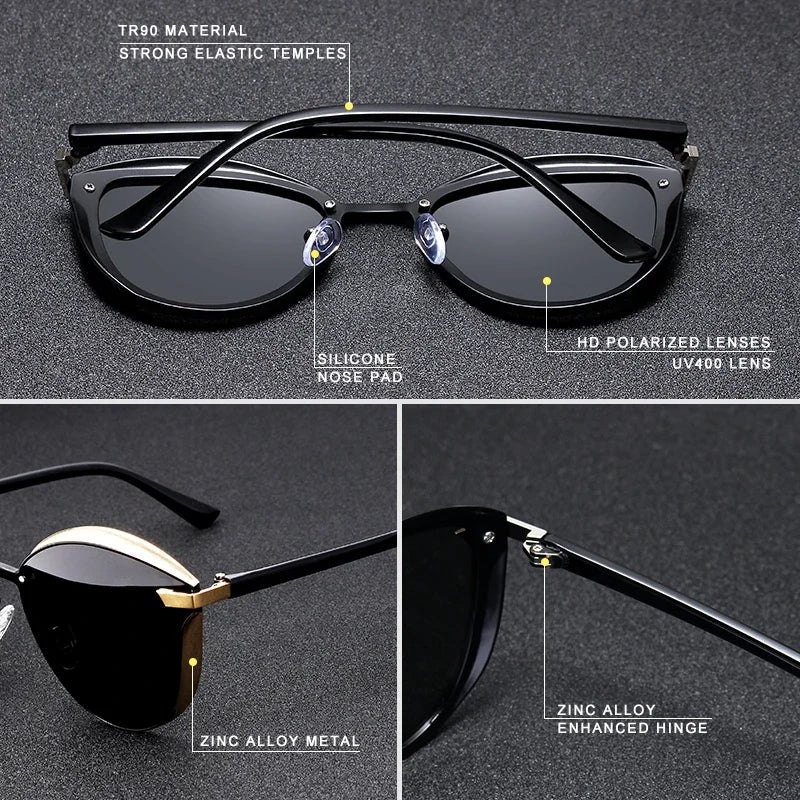 KINGSEVEN Cat Eye Polarized Sunglasses Women Luxury Ladies Fashion High Quality Driving Glasses Antu-UV400 Protection Eyewear