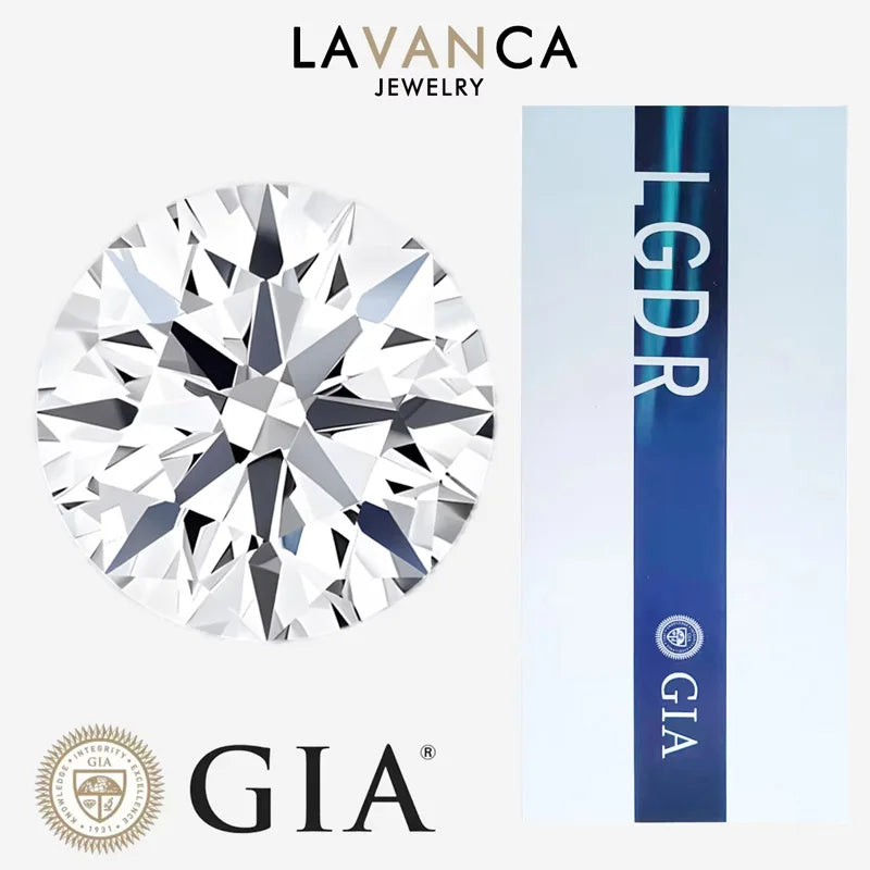 GIA IGI Certified 0.3-5.0ct Round Lab Grown Diamonds CVD HPHT Loose Lab Diamonds DEF VVS/VS Lab Created Diamond For Jewelry Made