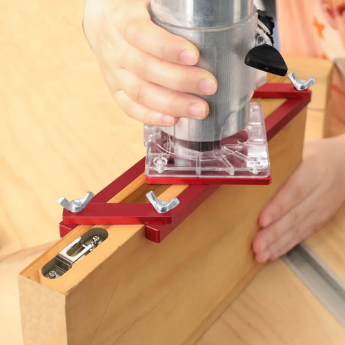 2 in 1 Center Invisible Fastener Slotting Bracket, Woodworking Grooving for Cabinet Furniture Install Invisible Screw Fasteners