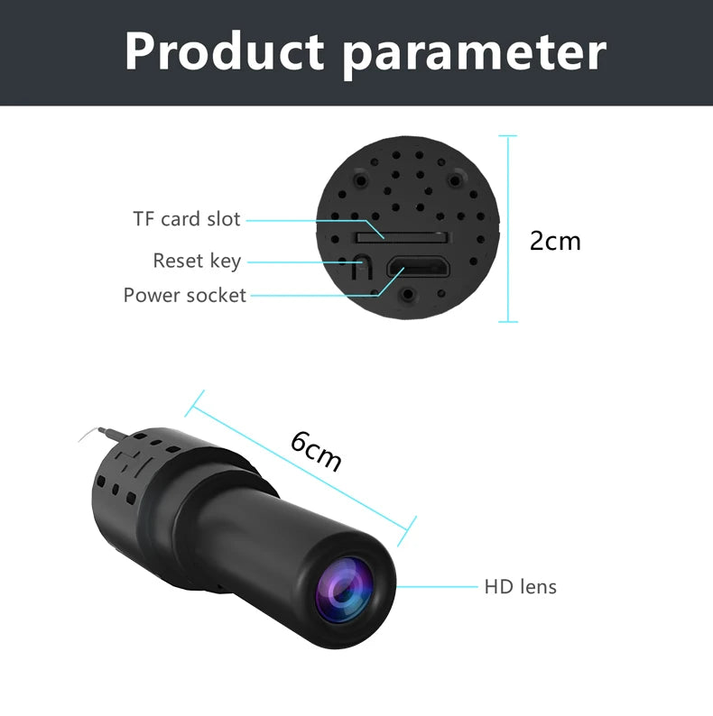 Mini WiFi Camera HD 1080P Indoor Monitor Security Protection Home Baby Video Surveillance IP Cam Audio Recorder 2024 New
