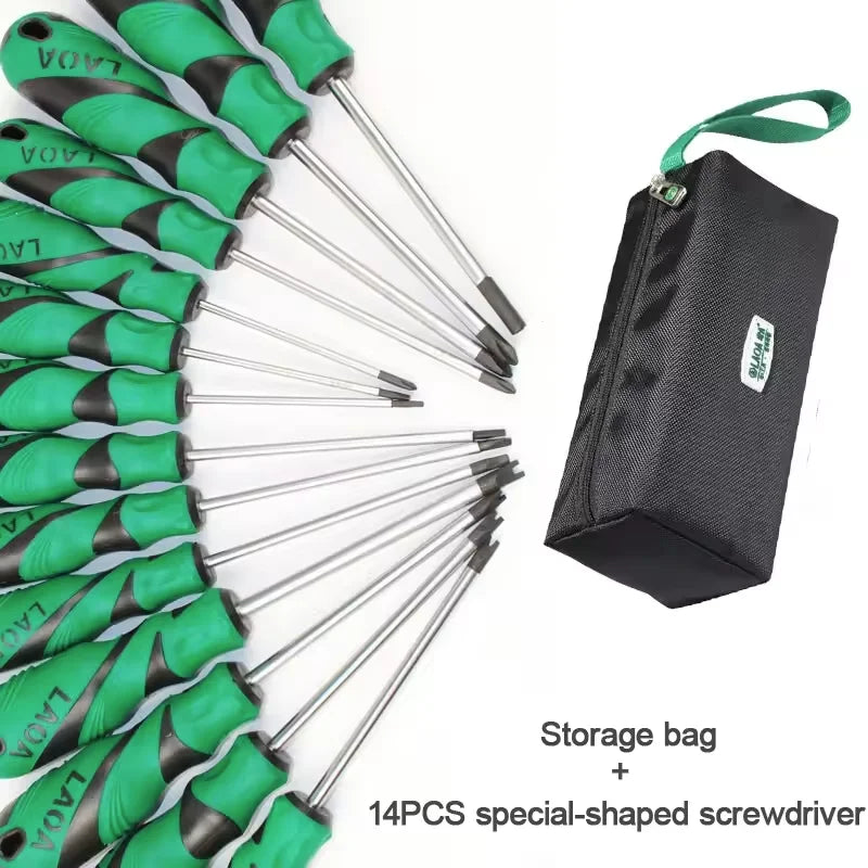 LAOA Special-shaped screwdriver Y-shaped U-shaped H triangle magnetic screwdriver socket screwdriver