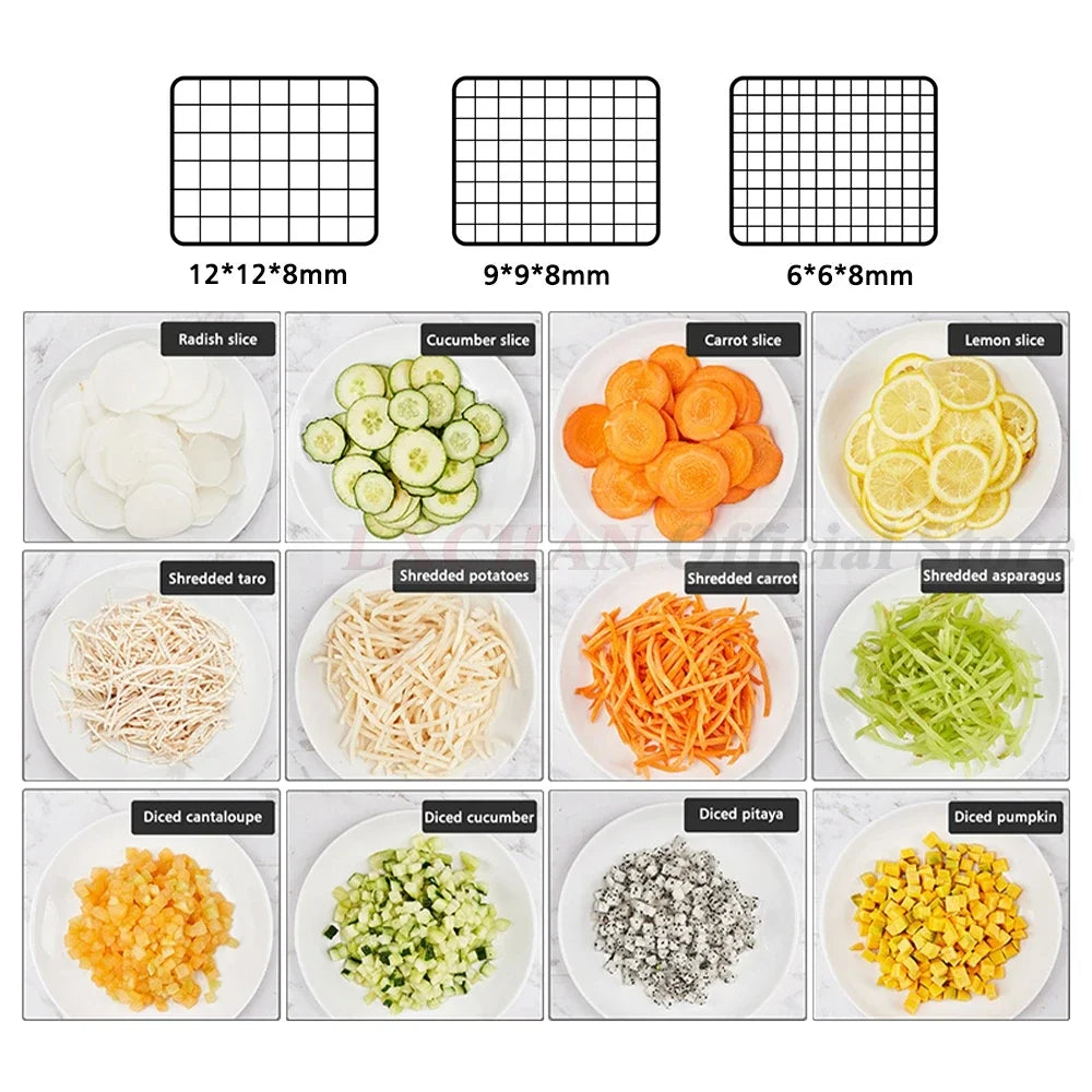HomeWise K8600 Vegetable Cutter Blade Accessories for Electric Vegetable Cube Cutting Machine Fruit Slicer Cutting Strip Dice