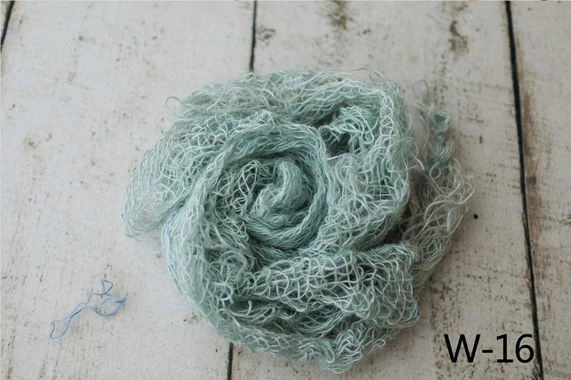 Newborn Photography Props Handmade Twine Net Folding Linen Blanket Mat Background Photo Decoration Studio Shooting Accessories