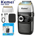 Kemei KM-2026 Original Electric Shaver Rechargeable Powerful Floating Razor Balds Head Shaving Machine for Men