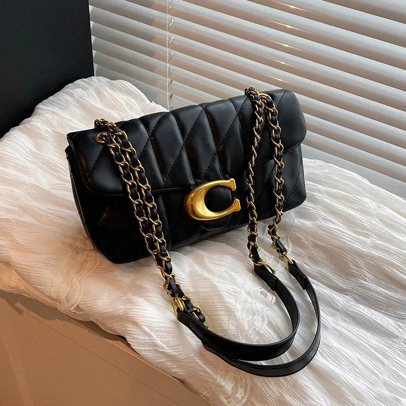 Advanced Chain Diamond Grid Bag, High-quality Women's Small Bag, Small Fragrant Style Crossbody Bag, New Bag, Shoulder Bag