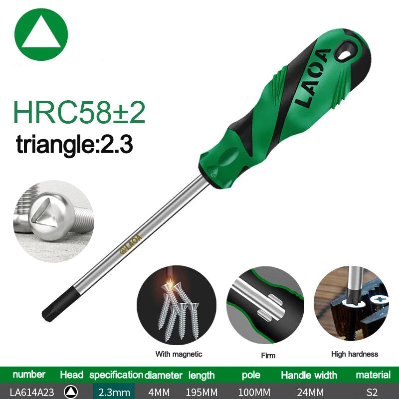 LAOA Special-shaped screwdriver Y-shaped U-shaped H triangle magnetic screwdriver socket screwdriver