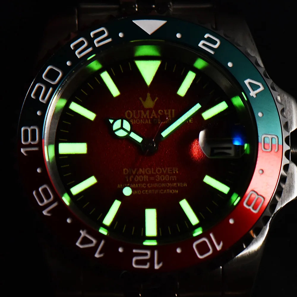 Luxury NH35 Watch 40mm Diver Men's Mechanical Watch Sapphire Glass Automatic Watch NH35 Stainless Steel Watch for men