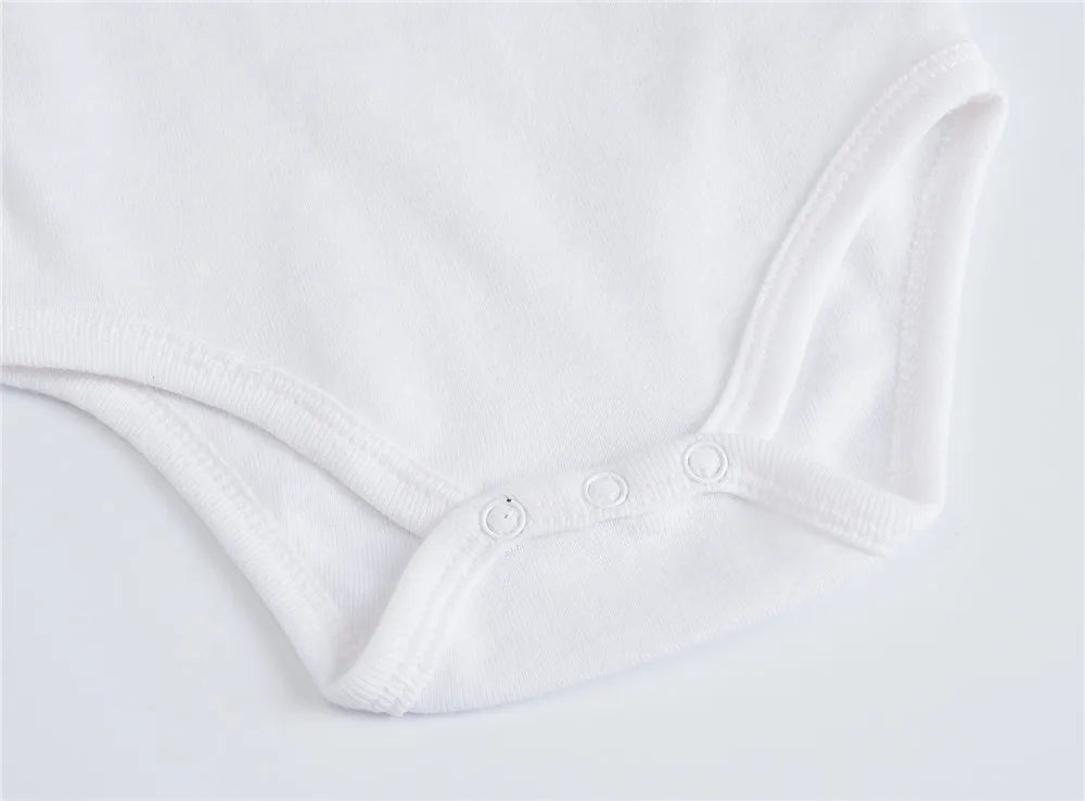 2025 Solid White Baby Clothes Short Sleeve Cotton Baby Girls Boys Bodysuit Newborn body bebe 0-24 months Infant Jumpsuit