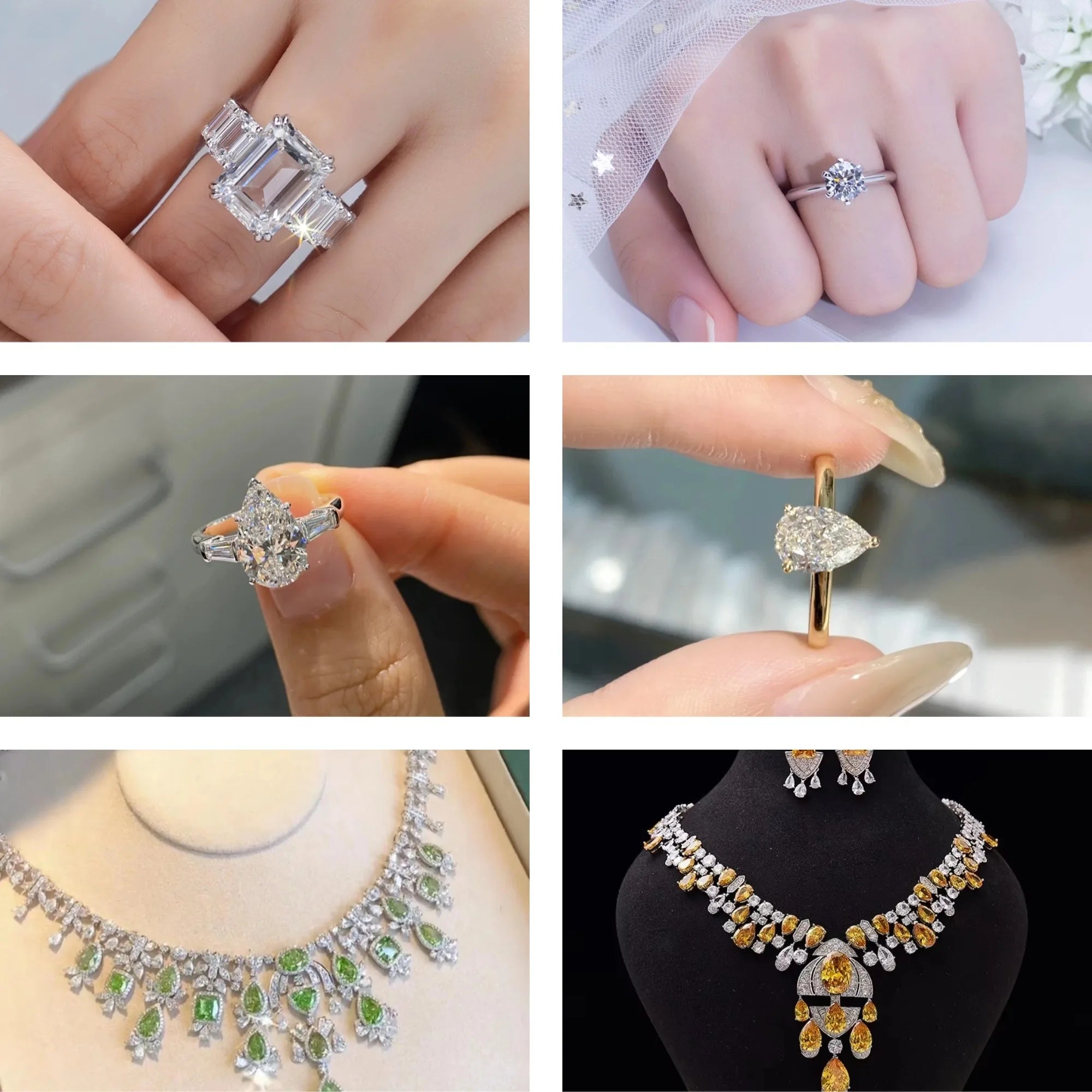 Messi Jewelry With IGI GIA Certificate Lab Grown Diamonds 0.3ct 0.5ct 0.8ct 1ct 1.5ct 2ct 3ct CVD HPHT Laboratory Diamond