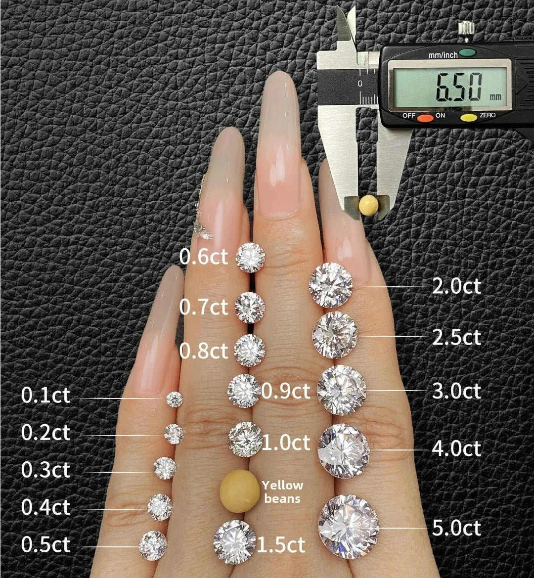 Messi Jewelry With IGI GIA Certificate Lab Grown Diamonds 0.3ct 0.5ct 0.8ct 1ct 1.5ct 2ct 3ct CVD HPHT Laboratory Diamond