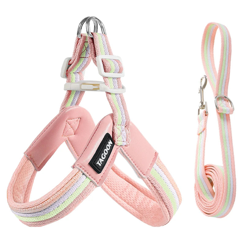 Hakimi Leash Dog Walking Harness Breathable Lightweight No Pulling Neck Collar for Small to Medium Dogs like Shiba Inu And Corgi