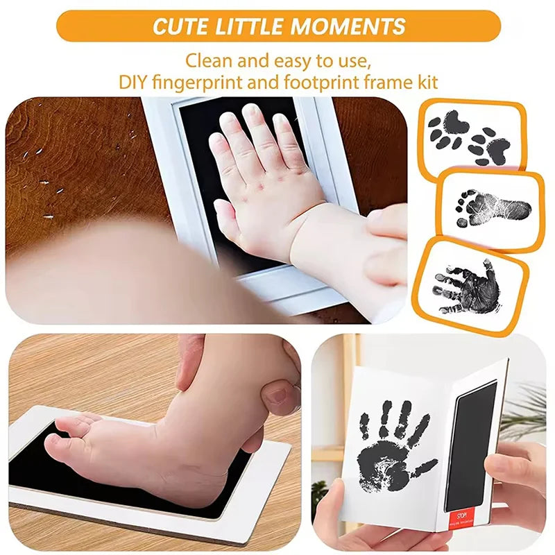 Safe Non Toxic Baby Handprint Footprint Ink Pad For Infant Pet Paw Print Easy Clean Cute Keepsake Photo Frame Accessories