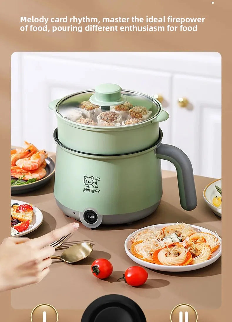 Mini Multi-Function Electric Cooker Small Integrated Steaming And Cooking Dormitory Noodles Home Use Single Person Mini Electric