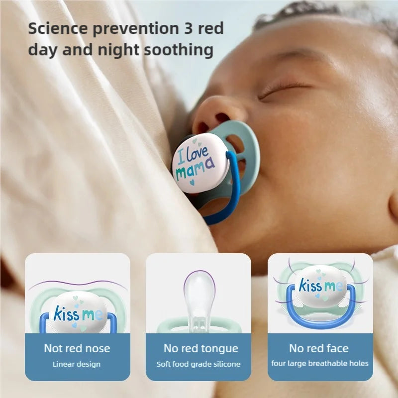 PHILIPS AVENT Silicone Nipple Pacifier Baby Toddler Soothe Kids Newborn Baby Silicone Teething Pacifier Orthodontic Nipples Baby