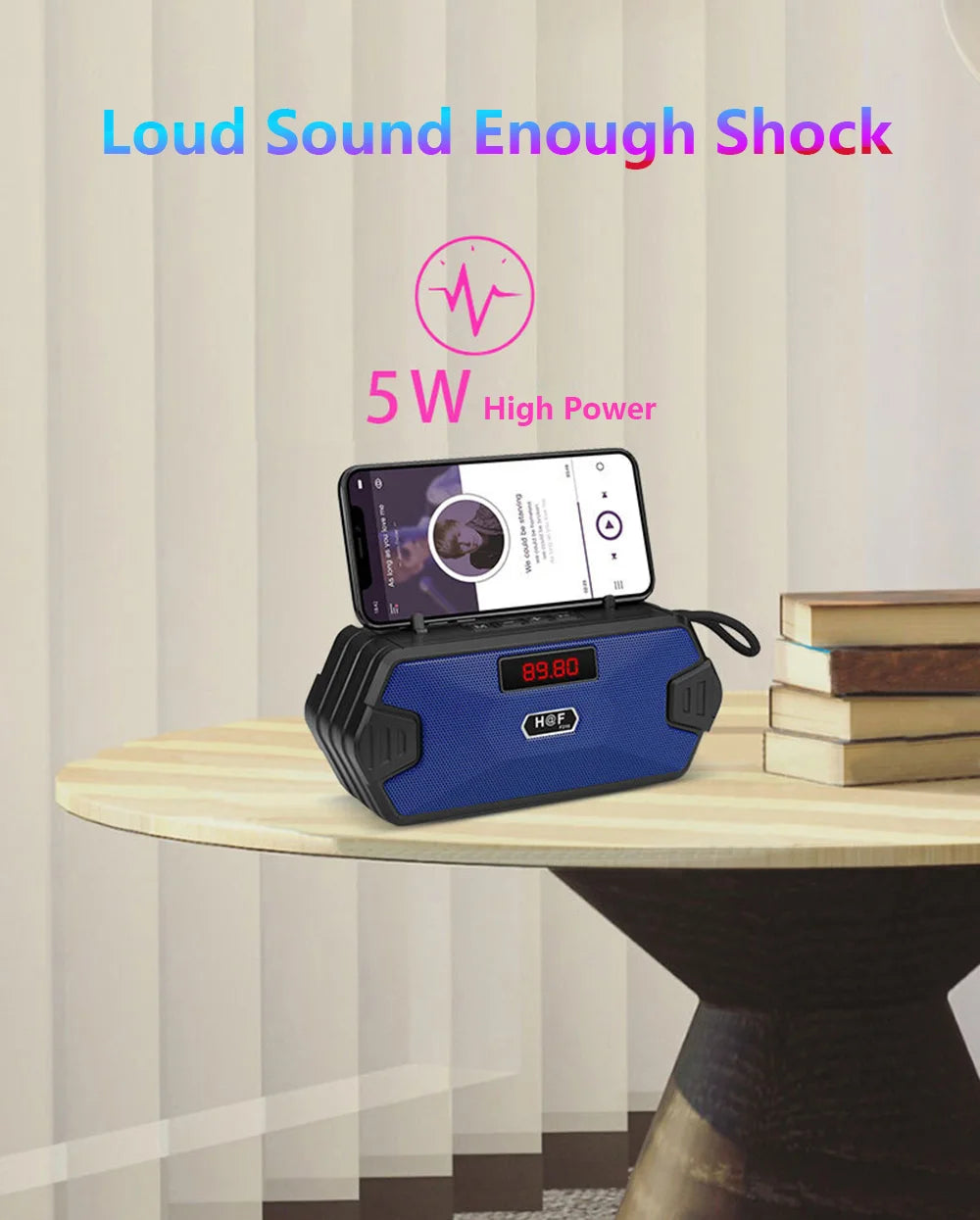 Radio FM Receiver Outdoor Portable Aux Wireless Bluetooth Speaker Subwoofer Music Sound Box Bass Hifi Blutooth Home Car Blutooth