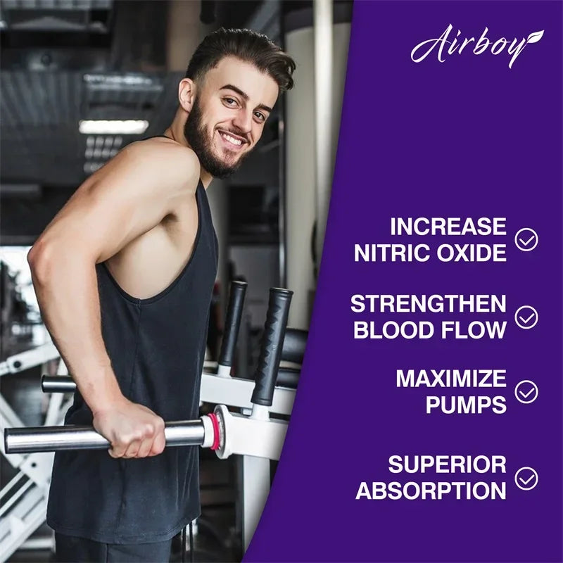 Men's L Arginine Capsules Supplement Endurance Performance for Workouts Muscle Growth Mercury for Adult