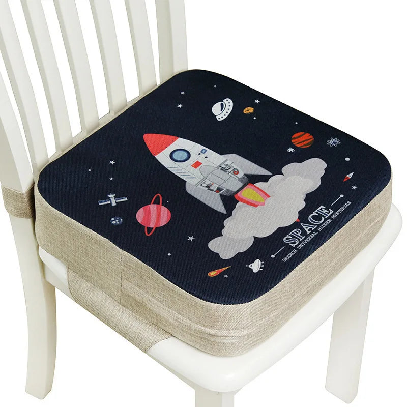 Cartoon Children Booster Seats Cushion Portable Baby Seat Cushion Increased Dining Chair Pad Toddlers Highchair