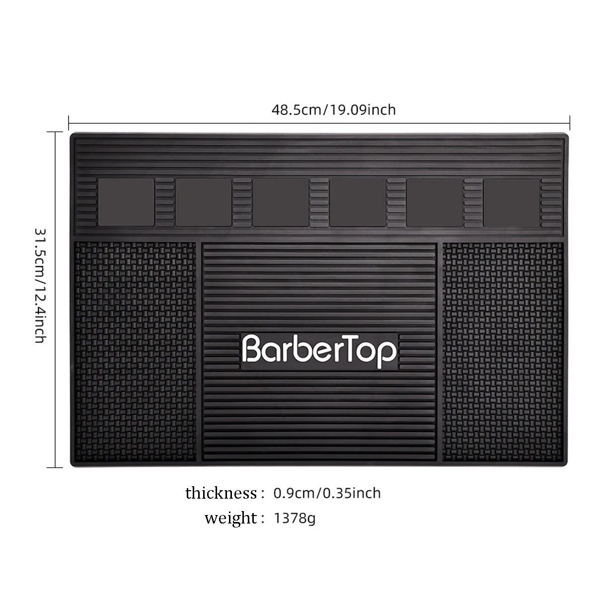 Barbershop Magnetic Hairdressing Tools Storage Mat Soft Rubber Antiskid Waterproof Pad Pro Barbershop Clippers Scissors Tool Mat