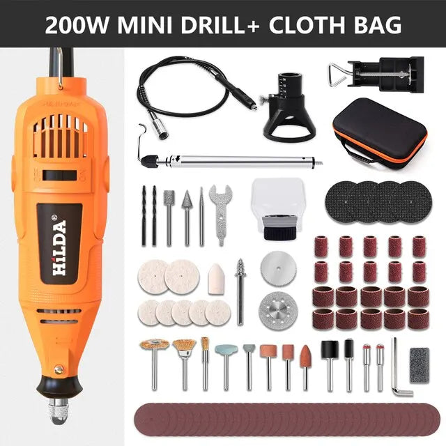 Electric Mini Drill Grinder Engraving Pen Mini Drill Electric Rotary Tool Grinding Machine Accessories