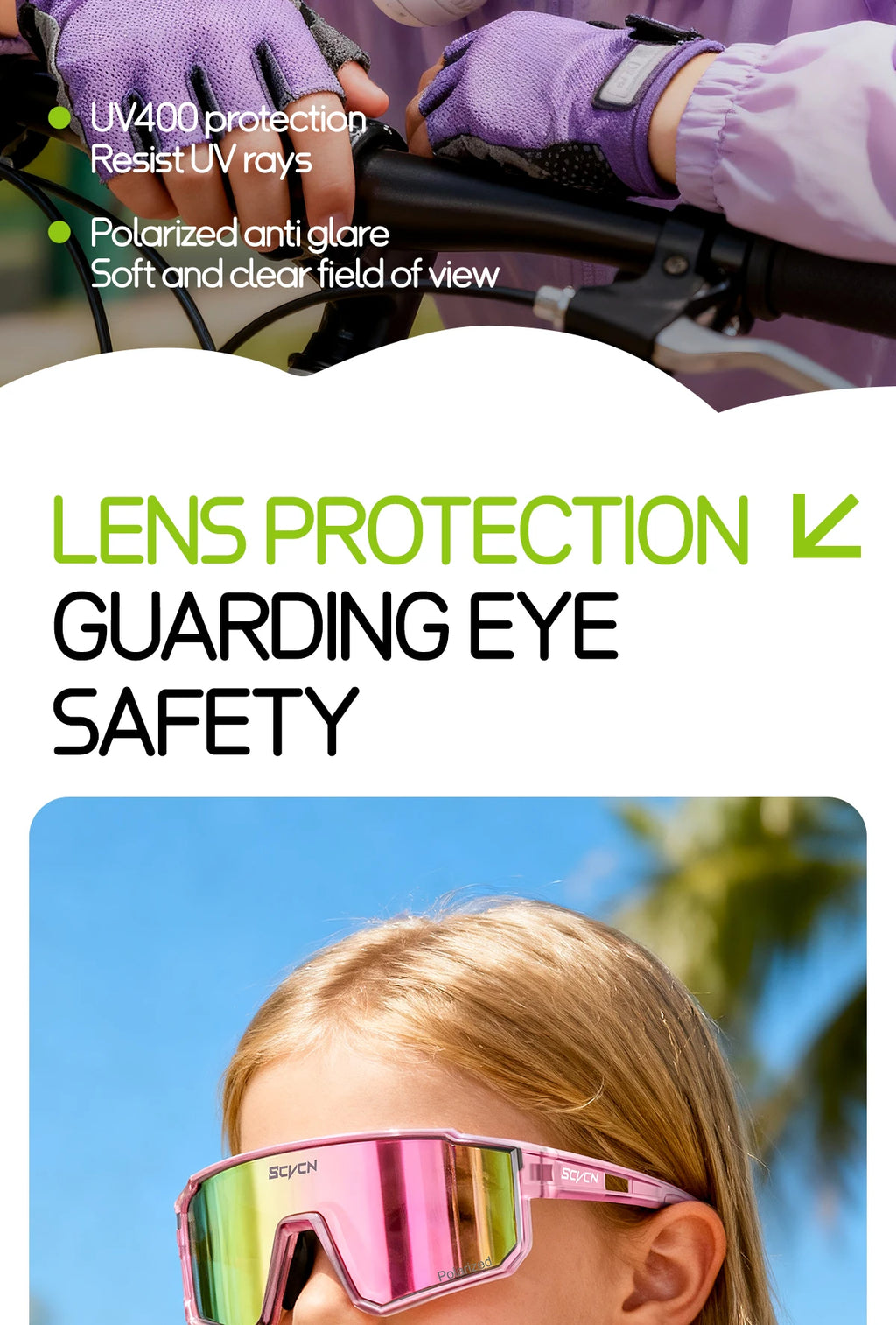 SCVCN New Photochromic Children Cycling Glasses Outdoor Sports Sunglasses Kids Road Bikes Cycling Eyewear UV400 Fashion Goggles