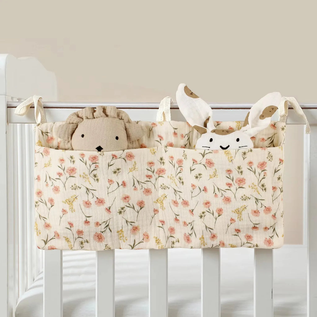 Portable Baby Crib Storage Bag Nappy Organizer Multifunctional Newborn Bed Headboard Diaper Bag for Kids Baby Items Bedding