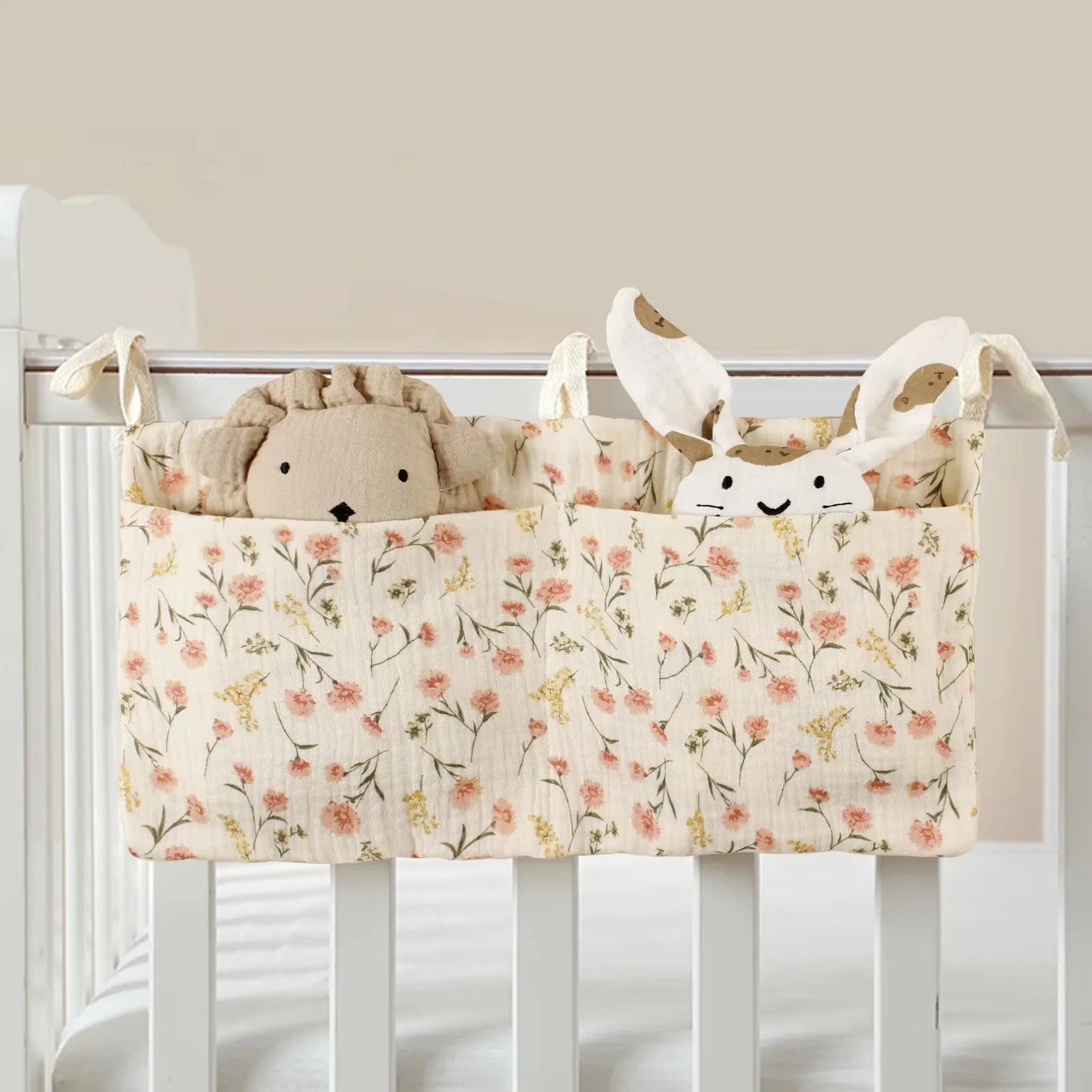 Portable Baby Crib Storage Bag Nappy Organizer Multifunctional Newborn Bed Headboard Diaper Bag for Kids Baby Items Bedding
