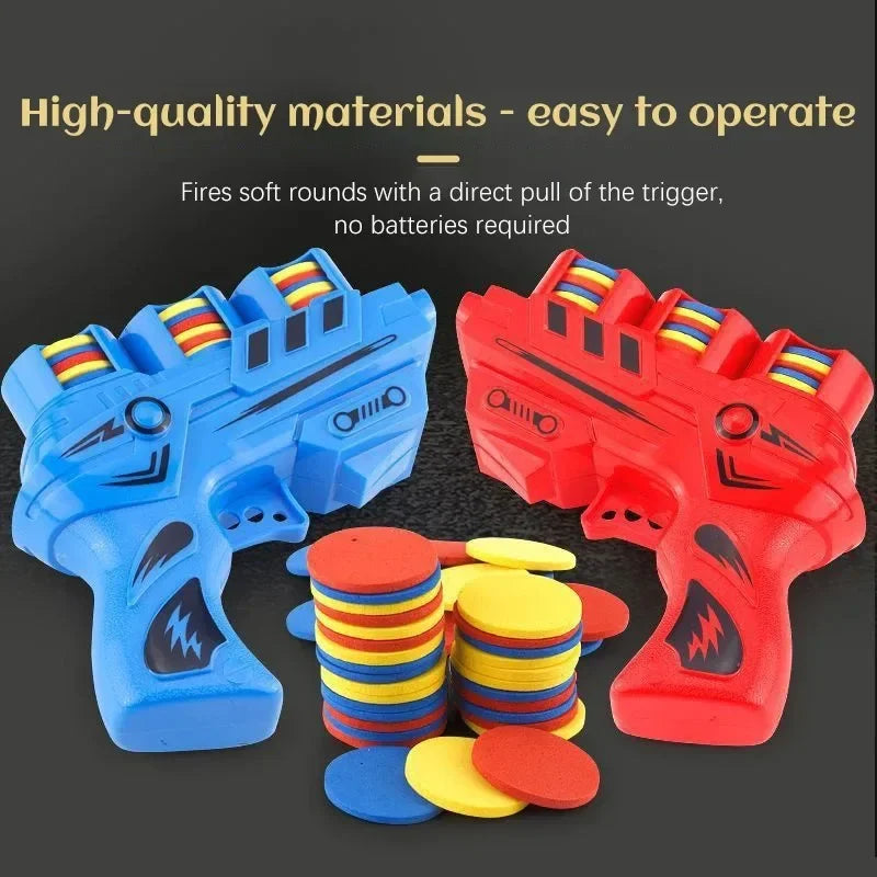 AF Interactive Turnip Gun Cat Toy with 15pcs Reusable Soft Bullets, Pet Hunting Training & Funny Interactive Play Supplies