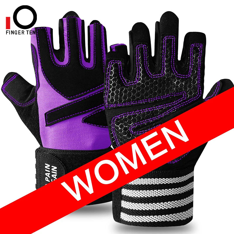 Weight Lifting Gloves Men Women Half Finger Gel Full Palm Protection Gym Glove Fitness Workout with Wrist Support Drop Shipping